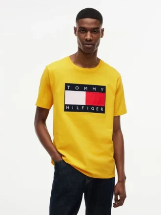 T-shirt avec grand logo drapeau