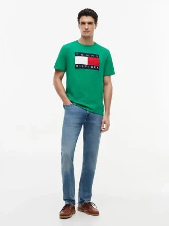 T-shirt avec grand logo drapeau