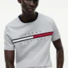 T-shirt avec logo drapeau brodé T-shirt avec logo drapeau brodé
