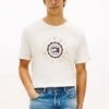T-shirt avec logo drapeau circulaire T-shirt avec logo drapeau circulaire