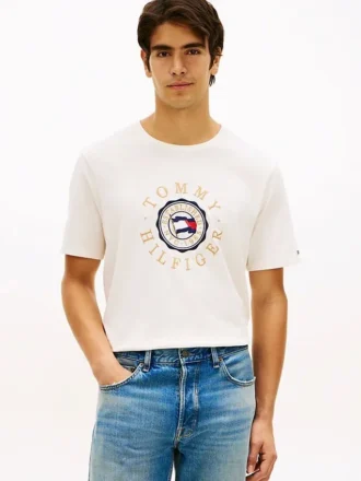T-shirt avec logo drapeau circulaire