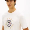 T-shirt avec logo drapeau circulaire T-shirt avec logo drapeau circulaire