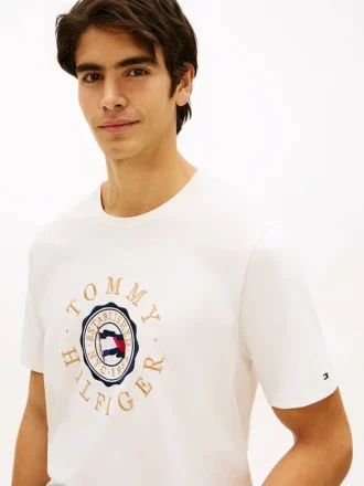 T-shirt avec logo drapeau circulaire