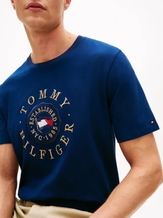 T-shirt avec logo drapeau circulaire