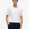 T-shirt avec logo drapeau ondulé dans le dos T-shirt avec logo drapeau ondulé dans le dos