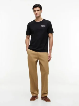 T-shirt avec logo drapeau ondulé dans le dos