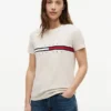 T-shirt avec logo drapeau rayé brodé T-shirt avec logo drapeau rayé brodé