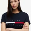 T-shirt avec logo drapeau rayé brodé T-shirt avec logo drapeau rayé brodé
