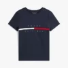 T-shirt avec logo drapeau rayé brodé T-shirt avec logo drapeau rayé brodé