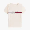 T-shirt avec logo drapeau rayé brodé T-shirt avec logo drapeau rayé brodé