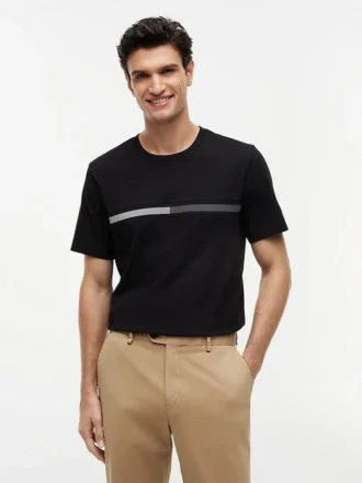 T-shirt avec logo drapeau ton sur ton