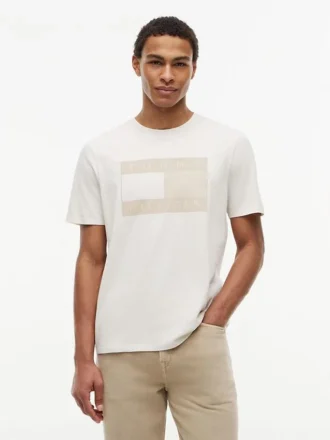 T-shirt avec logo drapeau ton sur ton