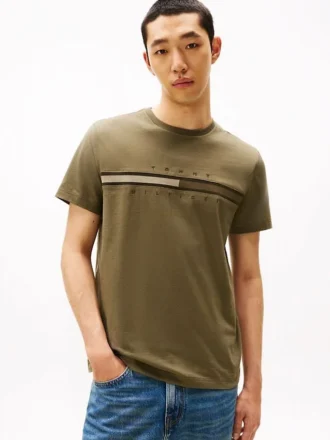 T-shirt avec logo drapeau ton sur ton