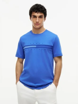 T-shirt avec logo drapeau ton sur ton