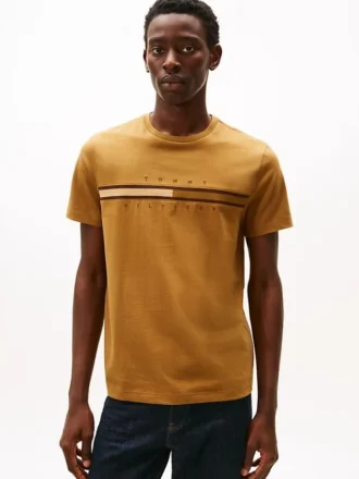 T-shirt avec logo drapeau ton sur ton T-shirt avec logo drapeau ton sur ton