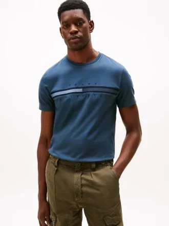 T-shirt avec logo drapeau ton sur ton