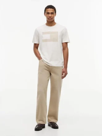 T-shirt avec logo drapeau ton sur ton