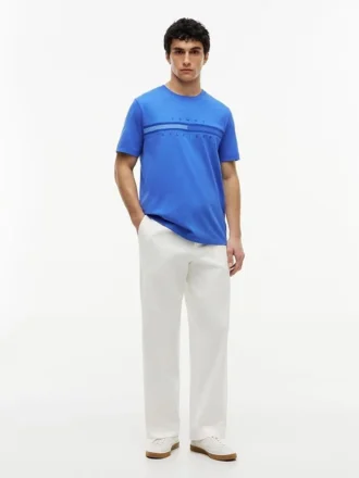 T-shirt avec logo drapeau ton sur ton