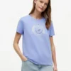 T-shirt avec logo feuille de laurier estampé T-shirt avec logo feuille de laurier estampé