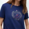 T-shirt avec logo feuille de laurier estampé T-shirt avec logo feuille de laurier estampé