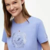 T-shirt avec logo feuille de laurier estampé T-shirt avec logo feuille de laurier estampé