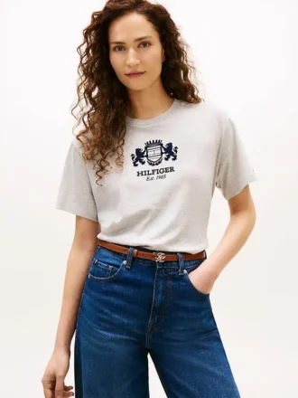 T-shirt avec logo Hilfiger Crest