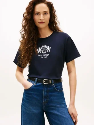 T-shirt avec logo Hilfiger Crest