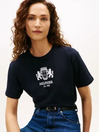 T-shirt avec logo Hilfiger Crest