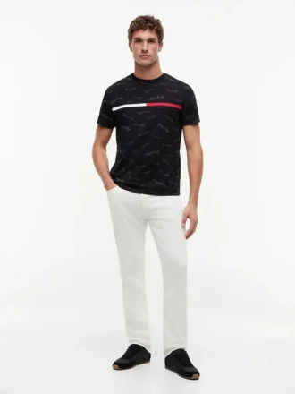T-shirt avec logo Signature Flag Stripe