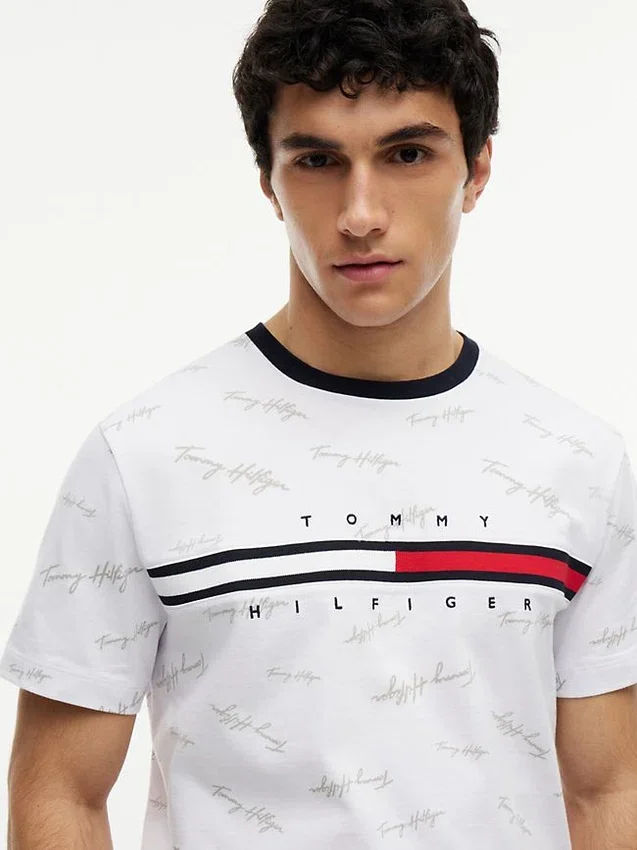 T-shirt avec logo Signature Flag Stripe T-shirt avec logo Signature Flag Stripe