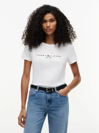 T-shirt avec logo Tommy brodé
