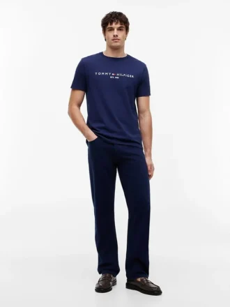T-shirt avec logo Tommy brodé