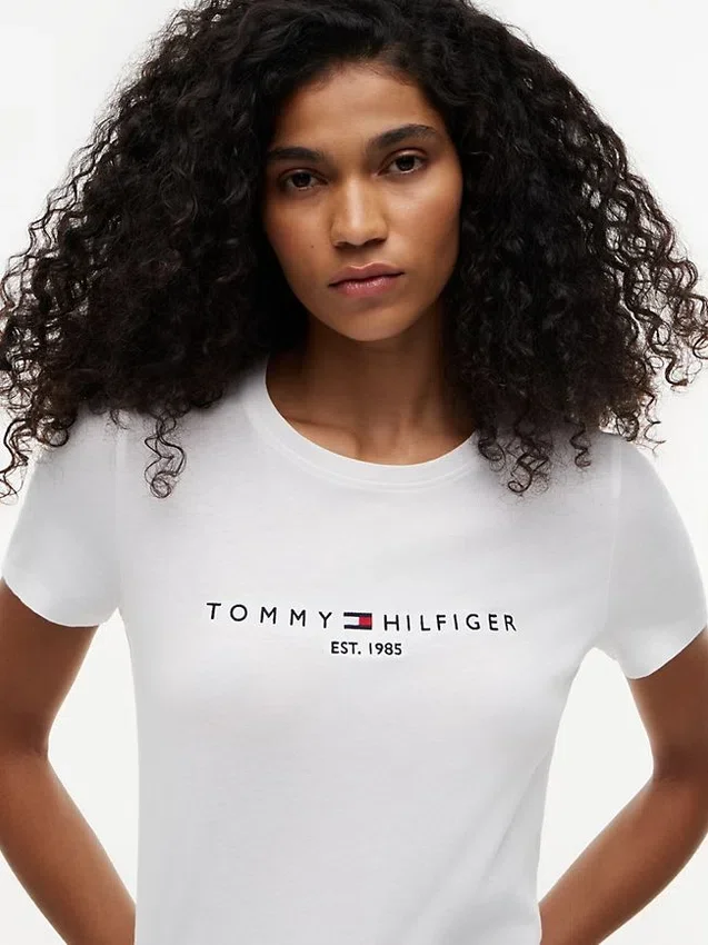T-shirt avec logo Tommy brodé T-shirt avec logo Tommy brodé