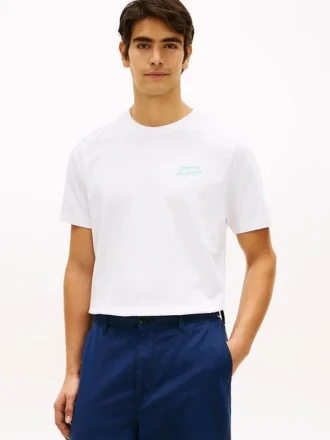 T-shirt avec motif de palmier dans le dos