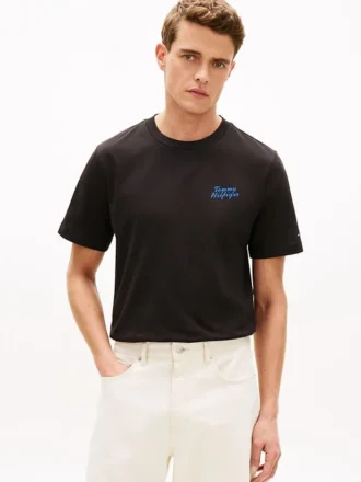 T-shirt avec motif de palmier dans le dos
