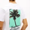 T-shirt avec motif de palmier dans le dos T-shirt avec motif de palmier dans le dos