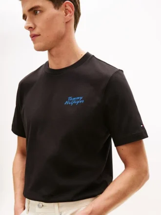 T-shirt avec motif de palmier dans le dos