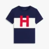 T-shirt color block pour enfant avec logo nautique H