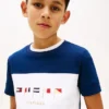T-shirt coloré à logo multibannières pour enfant T-shirt coloré à logo multibannières pour enfant