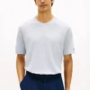 T-shirt en coton et lin New York Label T-shirt en coton et lin New York Label
