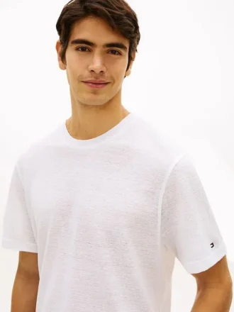 T-shirt en coton et lin New York Label