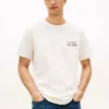 T-shirt en coton flammé avec logo au dos T-shirt en coton flammé avec logo au dos