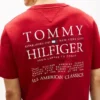T-shirt en coton flammé avec logo au dos T-shirt en coton flammé avec logo au dos