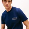 T-shirt en coton flammé avec logo au dos