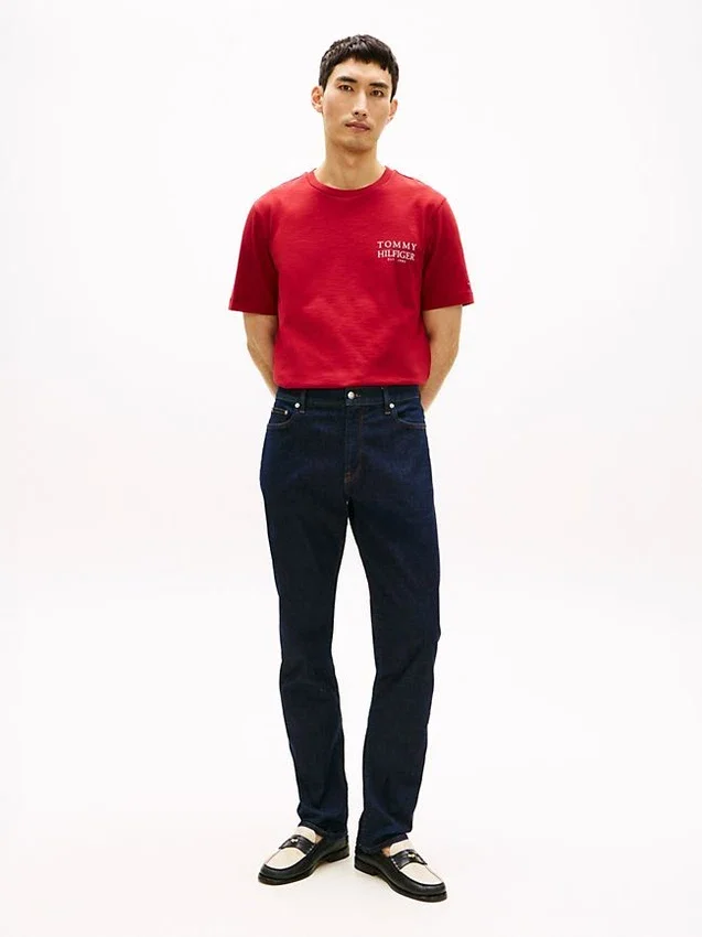 T-shirt en coton flammé avec logo au dos T-shirt en coton flammé avec logo au dos