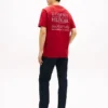 T-shirt en coton flammé avec logo au dos T-shirt en coton flammé avec logo au dos