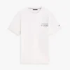 T-shirt en coton flammé avec logo au dos T-shirt en coton flammé avec logo au dos