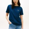T-shirt en coton interlock à boutons dorés T-shirt en coton interlock à boutons dorés