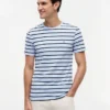 T-shirt en coton stretch à rayures extra-slim T-shirt en coton stretch à rayures extra-slim