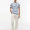 T-shirt en coton stretch à rayures extra-slim T-shirt en coton stretch à rayures extra-slim